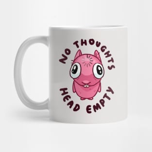 No thoughts head empty meepit Mug